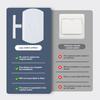 Smart Switch Kabelloser Lichtregler mit Fernbedienung, keine Verkabelung erforderlich, universeller, einfach zu installierender Lichtschalter-Tastendrücker