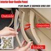 Carbon Fiber Beige Black Interior Door Plastic Pull Handle Kit For BMW 3 Series E90 E91 E92 316 318 320 325 328i