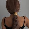 2025 New Hollow Curved Hair Band Summer Versatile High-end Sense Headrope Hair Tie Hair Ponytail Hair Accessories