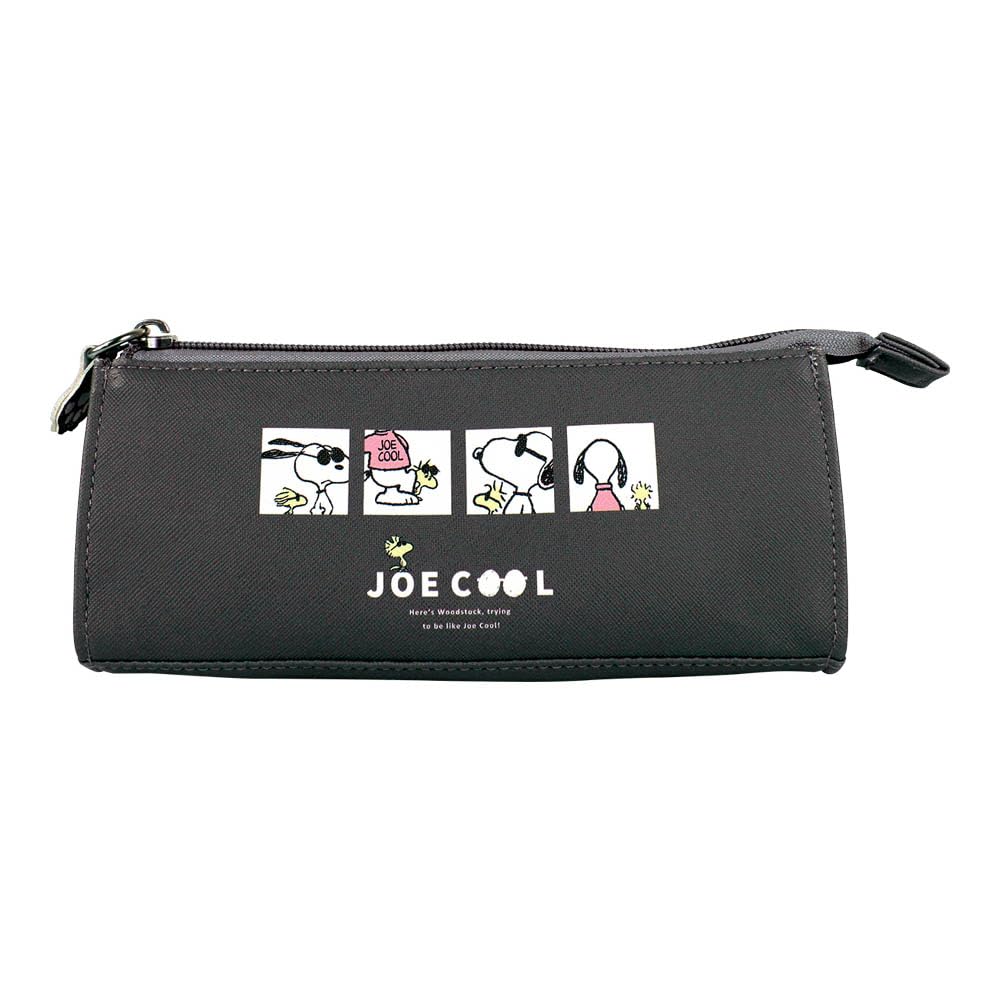 

Factory Stationery Triangular Pen Snoopy Joe Faux Multicolor T S Pouch, Cool, Leather, Black,