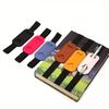1 peça Clipe de Caneta Elástico em Couro PU em Forma de Coração, Suporte para Caderno, Inserção de Caneta, Acessório Simples de Couro PU para Caneta de Bolso