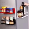 Wall Mounted Magnetic Refrigerator Shelf Large Capacity Refrigerator Side Rack for Fridge