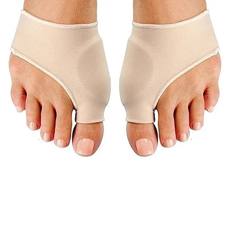 1Pair Toe Separator Hallux Valgus Bunion Corrector Orthotics Feet Bone Thumb Adjuster Correction Pedicure Sock Straightener