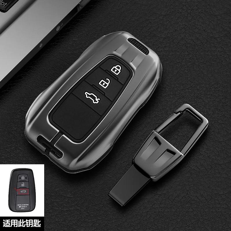 Car Key Case Cover Shell For Toyota Hilux Fortuner Land Cruiser Camry Coralla Crown RAV4 Highland CHR C-HR Fob Accessories