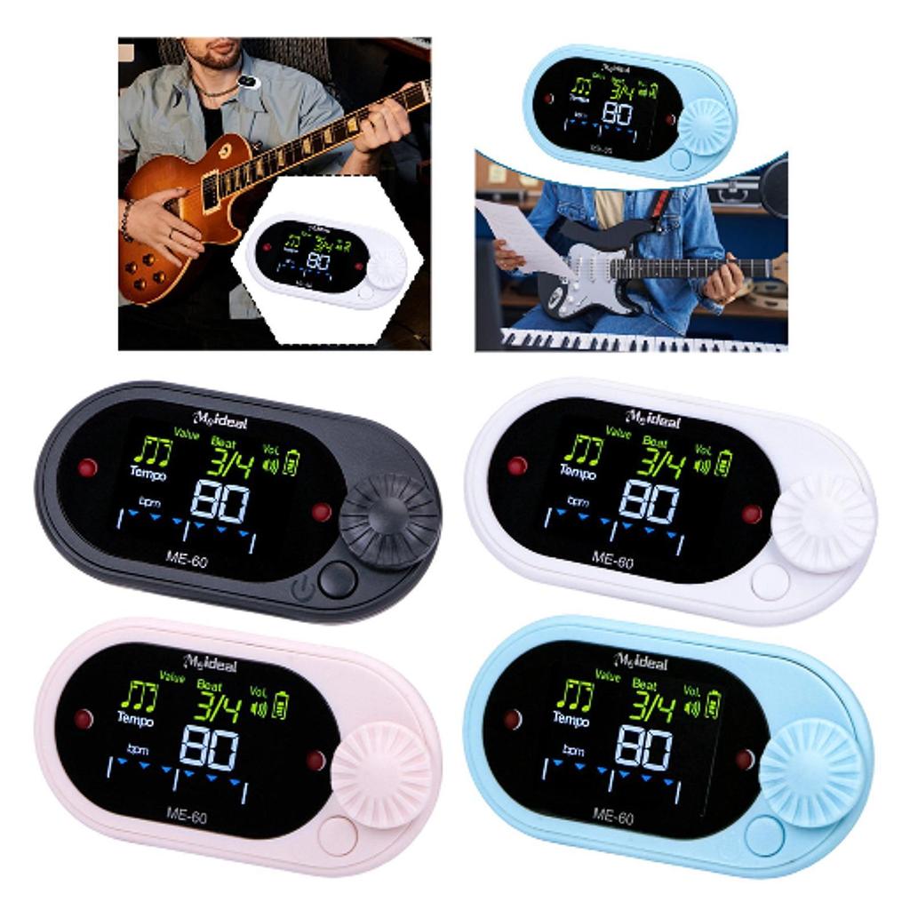 Digital Metronome Tuner Electronic Multifunction Chromatic Tone Generator Vocal