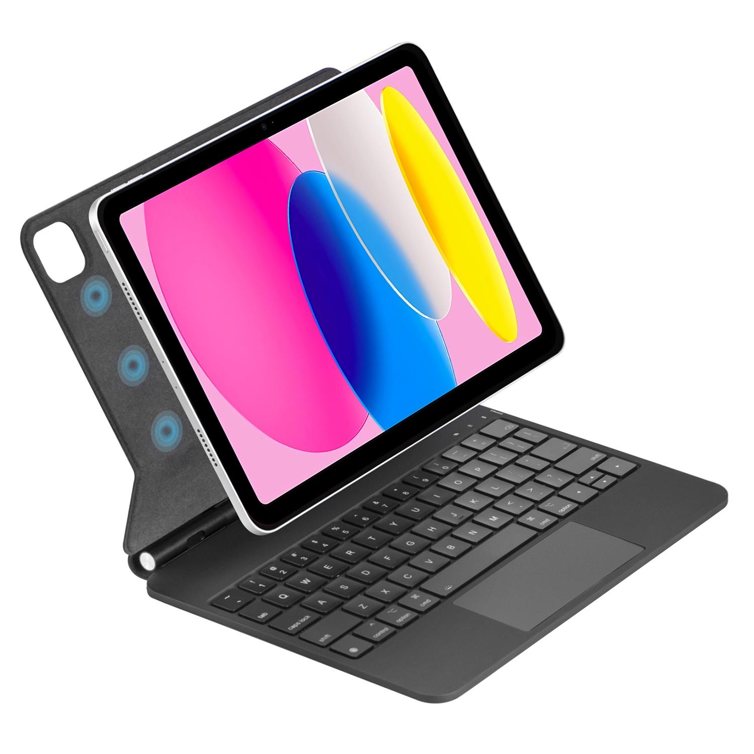 

WIWU MK-002 For iPad (2025)/10.9 (2022) Bluetooth-Compatible Keyboard Magnetic Leather Tablet Stand Case A