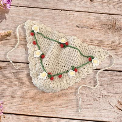 Crochet Bandana Scarf for Women Girls Head Festival Daily Wear