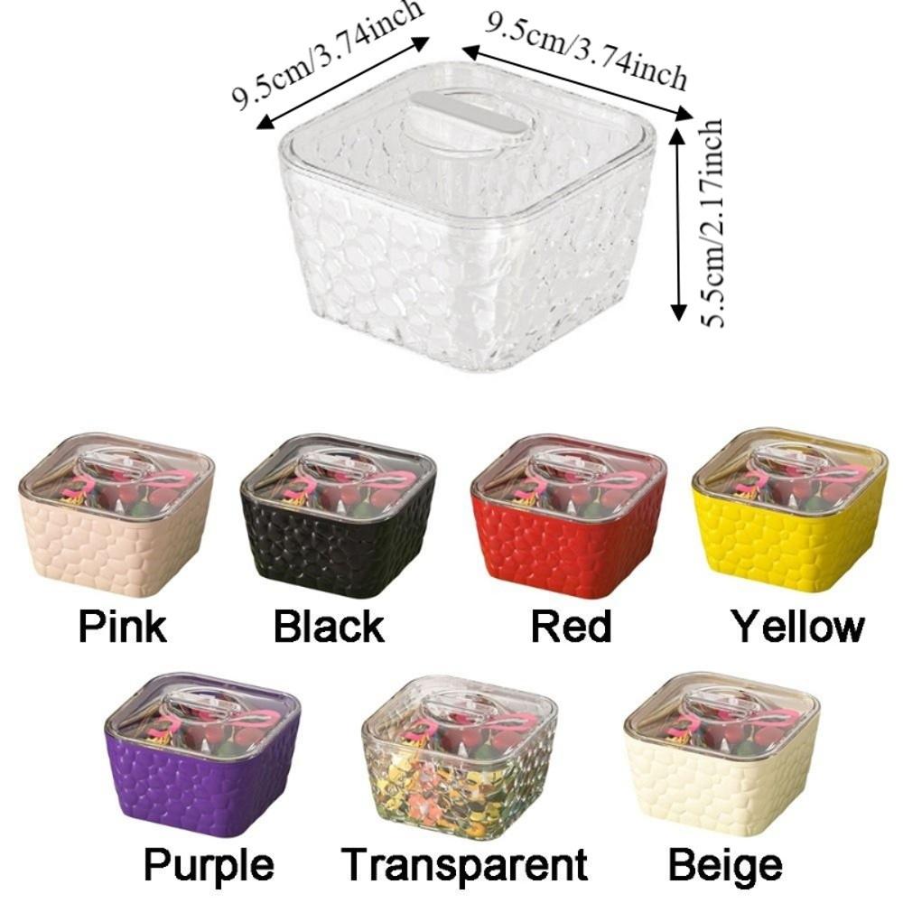 Dust-proof Hair Accessory Storage Box Plastic Laundry Pods Container  Hair Clip Storage