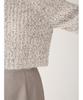 Lily Brown Cropped Knit Top White Women's Mid-Gauge (LWNT245079)