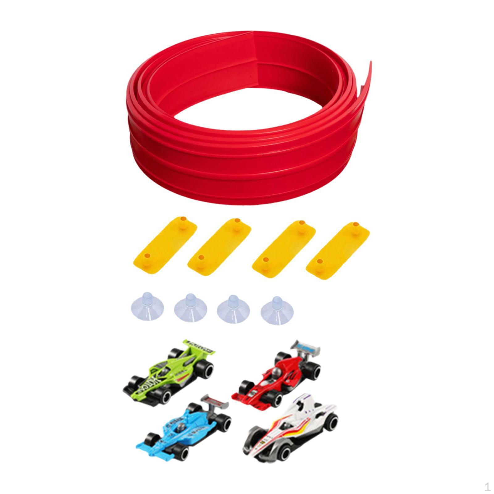 

DIY Flexible Track, Miniature Metal Cars, Christmas Gift for Children красный