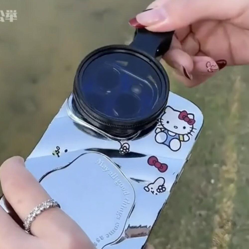 Mobile Phone Polarizing ND Filter: Reduces Glare for Live Streaming & Photography with HD Quality