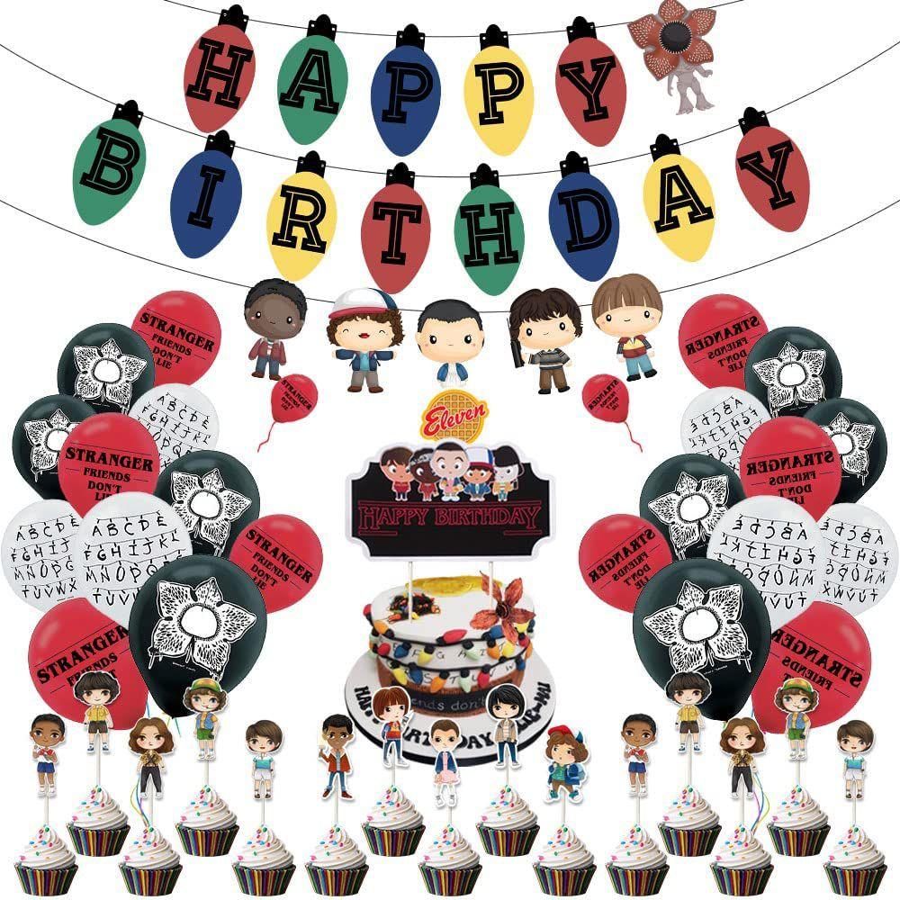 

Декор в стиле вечеринки Шары Баннер С Днем Рождения Топпер для торта Suit