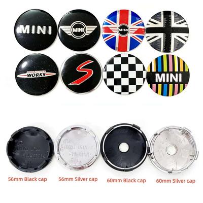 4Pcs 56mm 60mm for MINI F54 F55 F56 F57 F60 Car Wheel Center Hub Cap Badge One Countryman Wheel Emblem Accessories