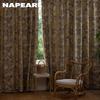 1PC NAPEARL Fresh and Healing Leaf Printed Curtains with 70-80% Shading for Bedroom Living Room Home Decor