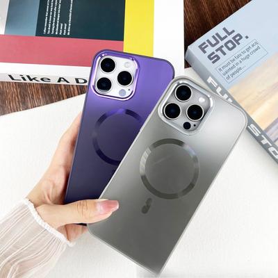 Gradient Streaming Suitable for Apple 16promax Mobile Phone Case iPhone 1514 Protective Case 13 Magnetic Suction Case Three-in-one