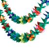 1Pcs 3M Tropical Hibiscus Flower Garland for Hawaiian Summer Birthday Party Decoration Supplies Beach Wedding Hanging Ornament