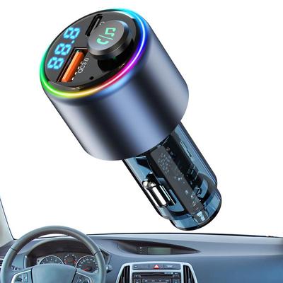 Auto Schnelllader Bunte LED-Leuchte QC3.0 Autoladeadapter MP3 Musikplayer Kabelloses FM Auto-Kit Freisprechen Hi-Fi Musik