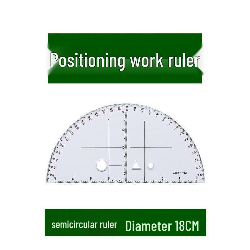 Tactical Mapping Protractor Ruler