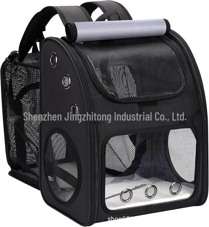 Breathable Expandable Pet Backpack: Portable, Foldable Carrier for Cats and Dogs