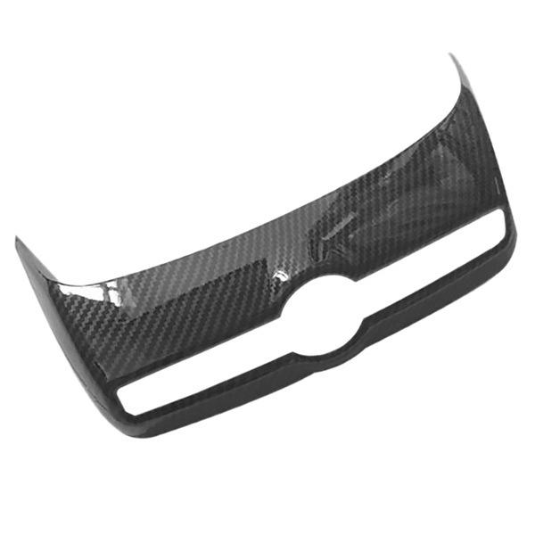 Carbon Fiber Pattern ABS Air Conditioning Switch Frame: Center Console Volume Button Decor.