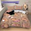 3pcs Anime Cartoon Design Bedding Set - Includes One Quilt Cover and Two Pillowcases (No Core) - Perfect for Bedroom and Guest Room Decorati