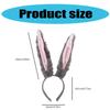 Rabbits Ears Hairband Photo Props Easter Hair Hoop Headband Party Headpiece Fun Headbands for Music Festival