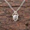 Pear Black Rutile Gemstone 925 Silver Sisters Gift Handmade Wedding Boho Pendant PP-56-25