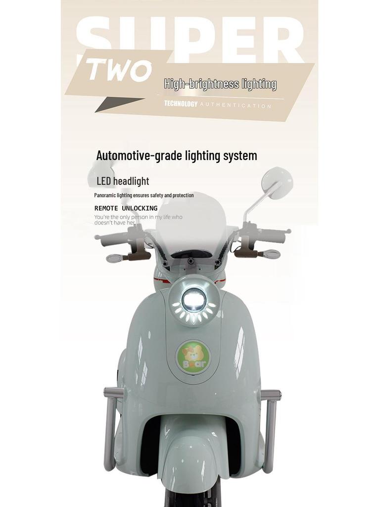Long-Range Electric Scooter Tricycle for Commuting and Transport