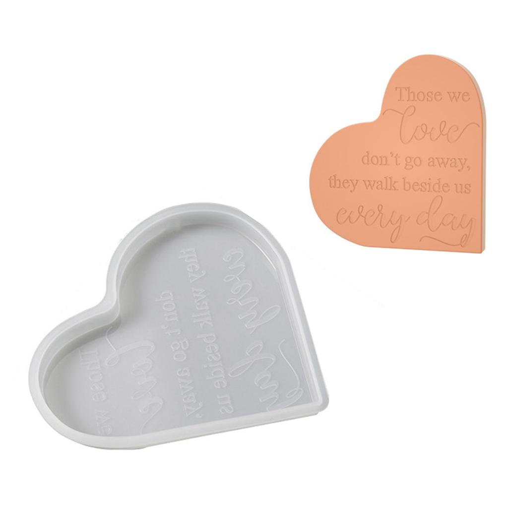Heart Candle Mold Heart Resin Silicone Mold for DIY Candle Soap Plaster Ornament Home Decor Non Stick Easy To Demold