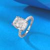 Xiancan S925 Sterling Silver 5 Carat High Carbon Diamond Ring - European & American Style