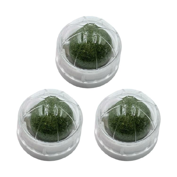 

3Pack Cats Entertainment Catmint Toy Rotating Teaser Balls For Indoor Boredom Cats Stress Reduce and Teething Chewing Fun белый