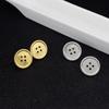 Stainless Steel Personalized Button Stud Earrings, Women's Non-fading Stud Earrings, Earrings Jewelry