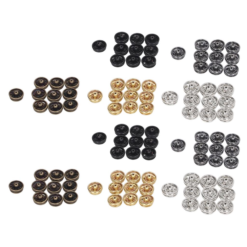 100pcs 5mm Mini Snap Buttons Fasteners 5 Colors Rust Prevention Light Weight Miniature Snap Buttons Doll for Women Men