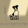 Vintage Jack Russell Terrier Metal Wall Art Iron Dog Lover Gift Home Decor Pet Themed Room Sculpture