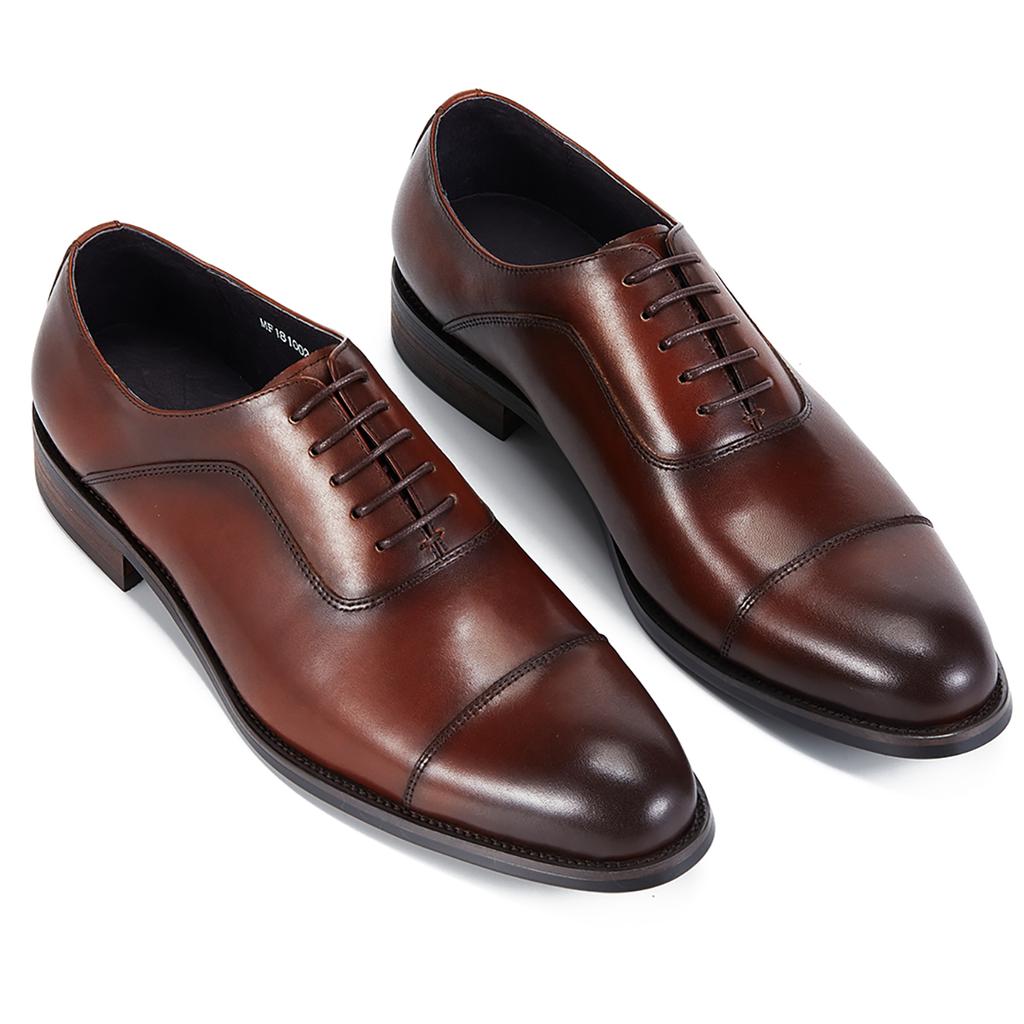 Herren Echtleder Oxford Schuhe im italienischen Stil Klassische atmungsaktive Oberleder Rindsleder Business Kleiderschuhe für Herren