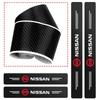 4pcs Car Door Plate Carbon Fiber Threshold Protector Sticker Decals For Nissan Qashqai Tiida J10 J11 2019 Auto Accessories