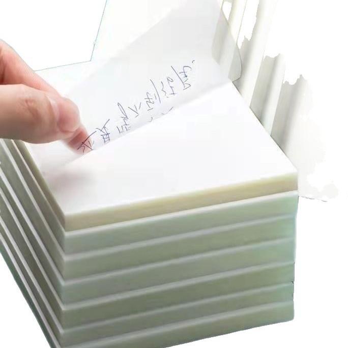 Trendy Transparent Sticky Notes: Waterproof PET, Strong Adhesion, Creative Korean Style Memo Pad