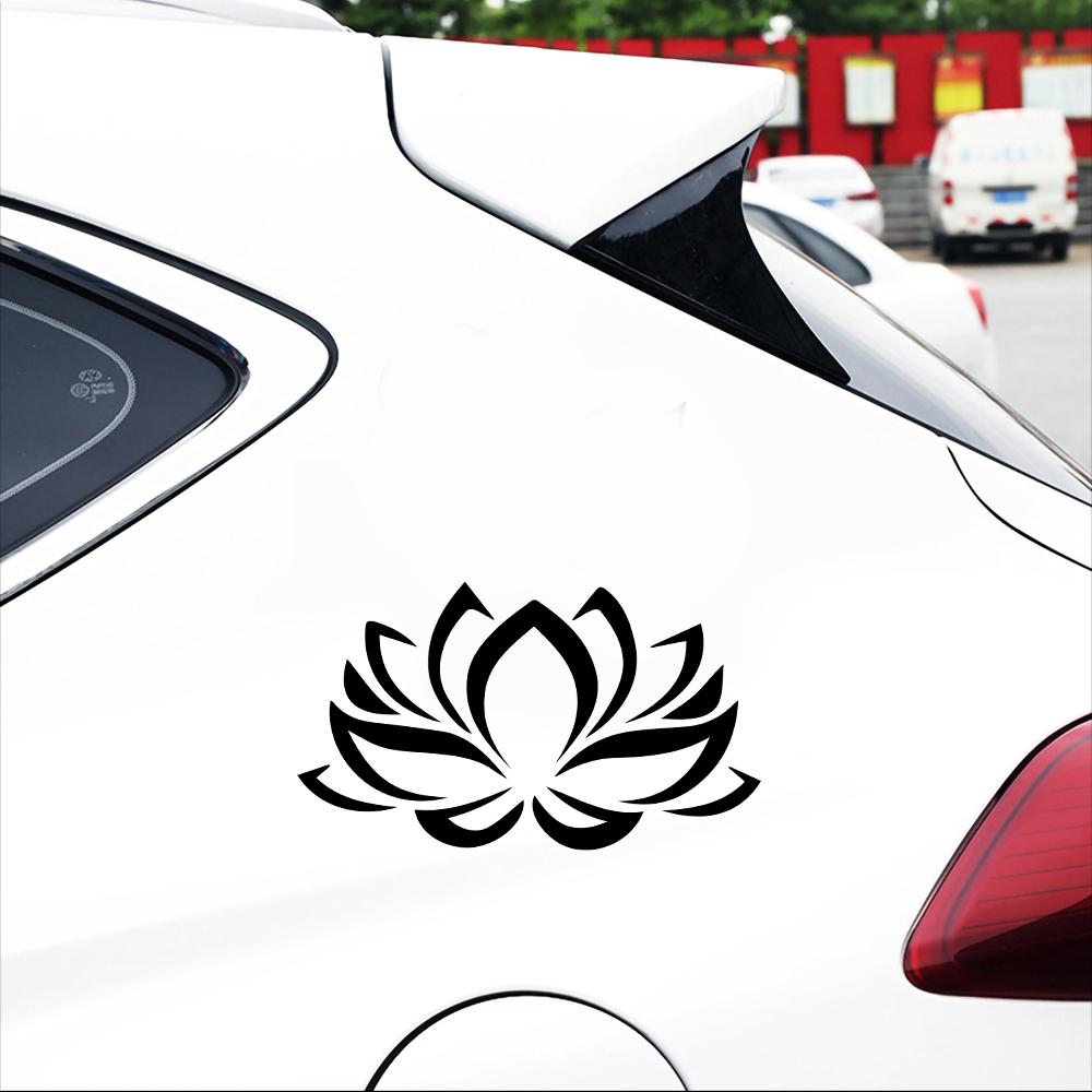 LYKX Beautiful Lotus Flower Bumper Window Car Sticker Automobiles Motorcycles Exterior Accessories Vinyl Decals