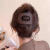 2025 High-End Women’s Abalone Duckbill Hair Clip: Milk Coffee Color, Curved Updo Design