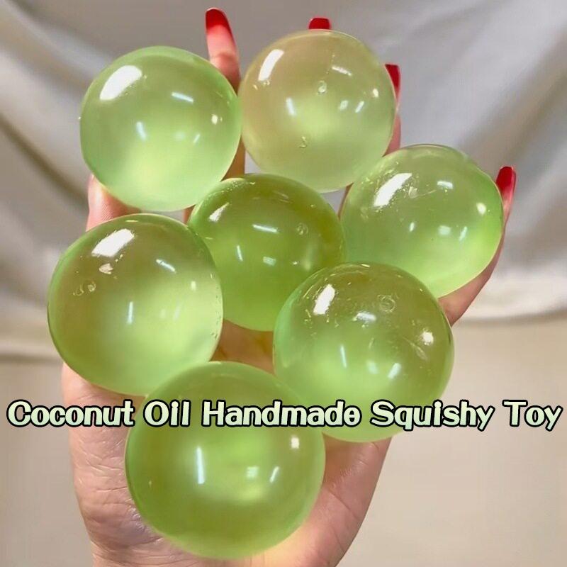 Quetschbare grüne Apfel Fidget Stressabbau Spielzeug Rosa Kirschblüte Knetball Beliebte Dekompressions Requisiten Party Geschenke