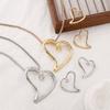 Tooxika Personalised Simple Alloy Hollow Heart Design Necklace