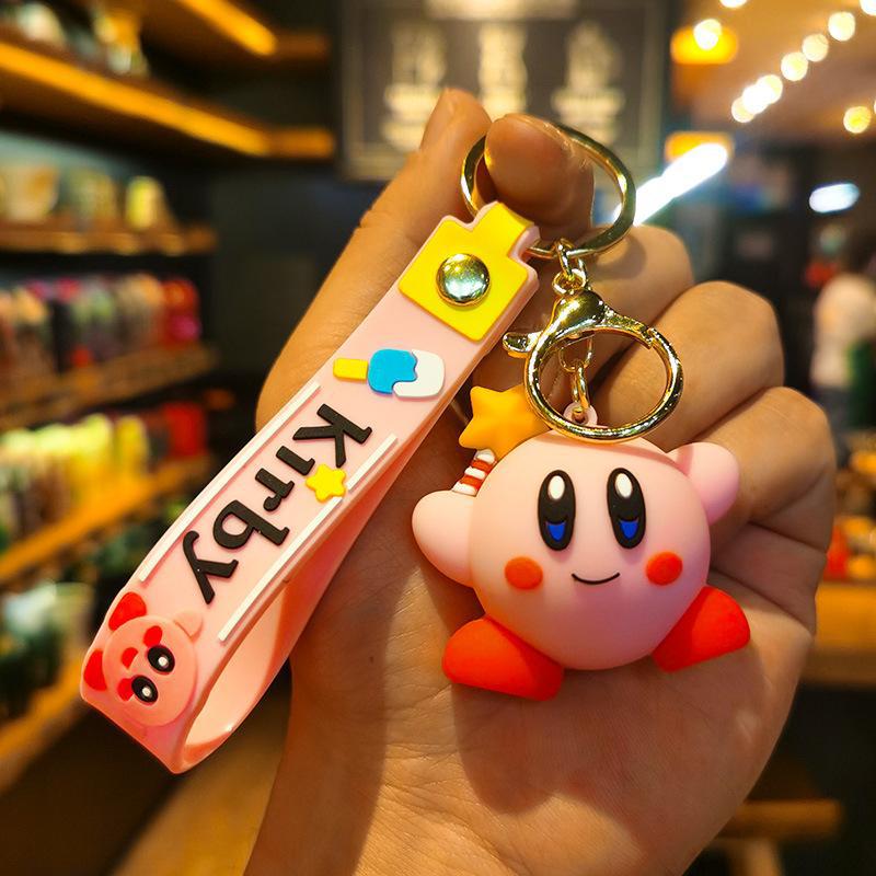Kirby Star Cartoon Figure Keychain - Couple Bag Pendant & Car Keychain Gift