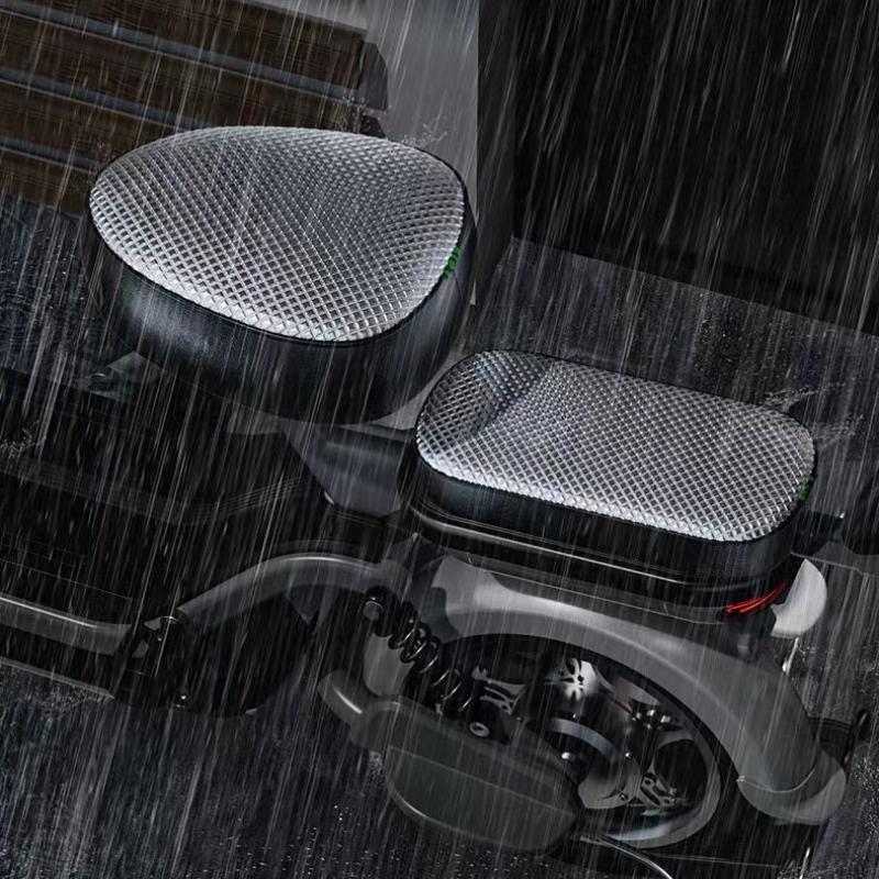 Electric Bike Scooter Seat Sunscreen Cover Summer Thermal Insulation Waterproof Seat Cushion Ebike Front Rear Protector Cover