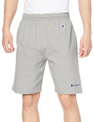 BAUMWOLLE Grafiklogo Oxford L Shorts, 100% Baumwolle, USA, Shorts, Basic, C3-X518, Herren, Grau,