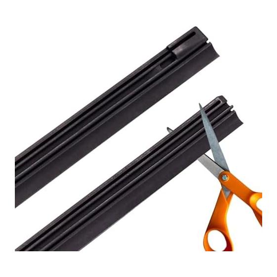 Wiper Replacement Rubber Cuttable Silicone Rubber 8MM Wiper Compatible Refill Strong Water Repellent Rubber Strip Wiper Rubber Replacement for Cars 2
