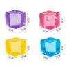 Colorful Fidget Toy Squishy Toys Ice Block Stress Ball Toy Kawaii Transparent Snowflake Cube Square Stress Relief Squeeze Toy