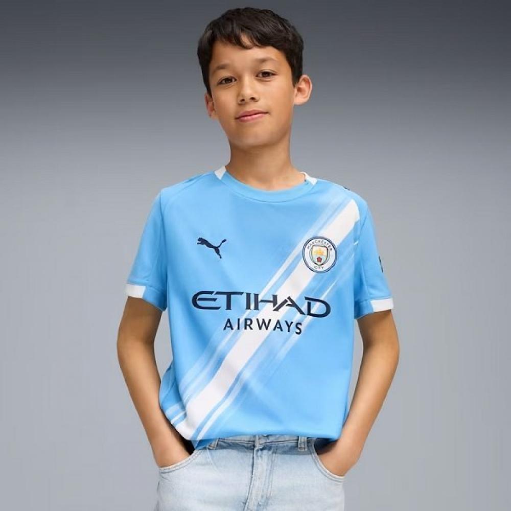 Puma Man City Sezonul 25 26 Tricou de Acasă Replică Tricou Junior 780341 01 Mcfc Tricou de Acasă Repli...