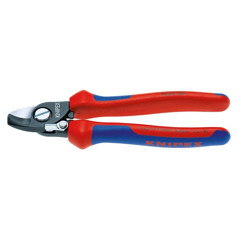 

Кабельный резак Knipex 15 мм 50 мм2 Длина 165 мм Пружинные фосфатированные ручки, 2 комплекта