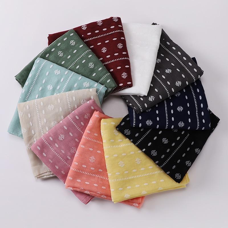Plain Geometric Floral Foam Viscose Shawls Scarf Lady High Quality Wrap Beach Pashmina Stole Bufandas Muslim Hijab 180*90Cm