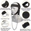 Adjustable Head Trainer Iron Chain Exercise Neck Cap Portable Neck Trainer  Gym